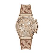 Dames Multifunctioneel Horloge Charisma bruin, roségoud 38 mm Gw0699L2...