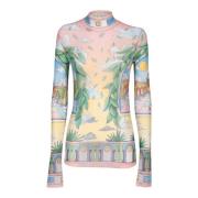 Kleurrijke Stijlvolle Dames Trui Aw24 Casablanca , Multicolor , Dames