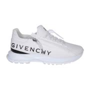 Witte Sneakers met Gewatteerd Leren Ontwerp Givenchy , White , Heren