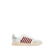 Sneakers van verouderd leer met suède details Dsquared2 , White , Here...