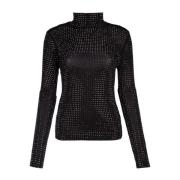 Stijlvolle Gebreide Top Pinko , Black , Dames