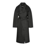 Zwarte wollen wikkeljas JW Anderson , Black , Dames