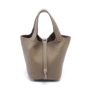 Pre-owned Leather handbags Hermès Vintage , Brown , Dames