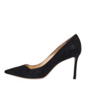 Pre-owned Suede heels Jimmy Choo Pre-owned , Black , Dames