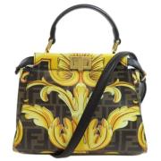 Pre-owned Leather fendi-bags Fendi Vintage , Black , Dames