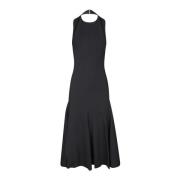 Zwarte Mouwloze Uitlopende Jurk Aw24 Jacquemus , Black , Dames