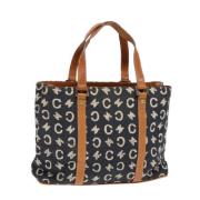 Pre-owned Canvas handbags Celine Vintage , Blue , Dames