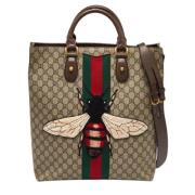 Pre-owned Leather totes Gucci Vintage , Brown , Dames