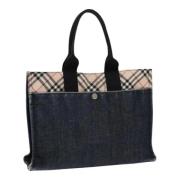 Pre-owned Nylon totes Burberry Vintage , Blue , Dames