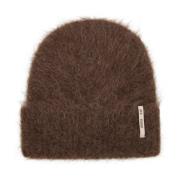 Gebreide Beanie in Bitter Chocolade RUE de Femme , Brown , Dames