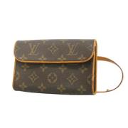 Pre-owned Canvas clutches Louis Vuitton Vintage , Brown , Dames