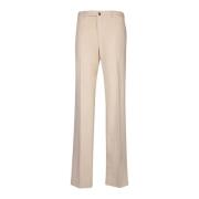 Witte Slim Fit Broek Incotex , Beige , Heren