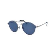 Metalen Unisex Zonnebril Goud Blauw WEB Eyewear , Yellow , Unisex