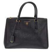 Pre-owned Leather totes Prada Vintage , Black , Dames