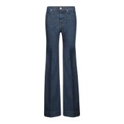 Blauwe Jeans voor Vrouwen Aw24 7 For All Mankind , Blue , Dames