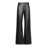 Zwarte Broek voor Vrouwen Aw24 7 For All Mankind , Black , Dames