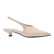 Eros Cream Lederen Pumps Alohas , White , Dames