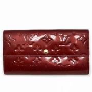 Pre-owned Fabric wallets Louis Vuitton Vintage , Red , Dames