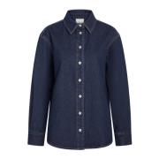 Moderne Overshirt Lichtblauw Denim Heartmade , Blue , Dames