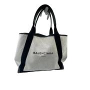 Pre-owned Canvas totes Balenciaga Vintage , White , Dames