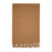 Geborduurde Wollen Sjaal met Logodetail A.p.c. , Brown , Heren