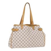 Pre-owned Canvas totes Louis Vuitton Vintage , White , Dames