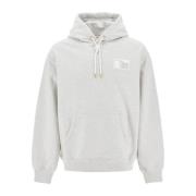 Tennisbeelden hoodie in Frans terry Casablanca , Gray , Heren