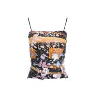 Grijze Topwear Ss24 Damesmode Diesel , Multicolor , Dames