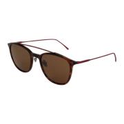 Stijlvolle Zonnebril Bruin Montuur Lacoste , Brown , Heren