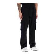 Barcode Joggingbroek met Cargo Zakken Moschino , Black , Heren