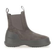 Grijze Suède Chelsea Laarzen Moon Boot , Gray , Dames