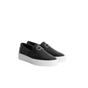 Platform Slip-On Sneakers met Hardware Calvin Klein , Black , Dames