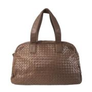 Pre-owned Leather handbags Bottega Veneta Vintage , Brown , Dames