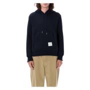 Navy Gebreide Hoodie Pullover CB RWB Thom Browne , Blue , Heren