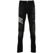 Zwarte Distressed Skinny Jeans Amiri , Black , Heren