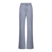 Grijze Flared Denim Jeans Bottega Veneta , Gray , Dames