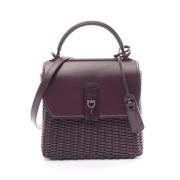 Pre-owned Leather handbags Salvatore Ferragamo Pre-owned , Purple , Da...