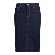 Denim rokken van Lauren Ralph Lauren , Blue , Dames