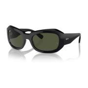 Beate Drifter Zonnebril Groene Lens Ray-Ban , Black , Unisex