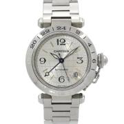 Pre-owned Stainless Steel watches Cartier Vintage , Gray , Dames