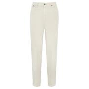 Crème Loose Fit Broek Dondup , Beige , Dames