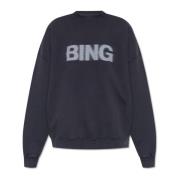 Sweatshirt met logo Anine Bing , Gray , Dames