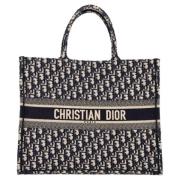 Pre-owned Canvas dior-bags Dior Vintage , Blue , Dames