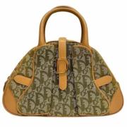 Pre-owned Leather dior-bags Dior Vintage , Green , Dames