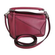 Pre-owned Leather handbags Loewe Pre-owned , Red , Dames