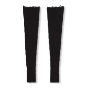 Sneeuw, lange wol en zwarte kasjmier armwarmers Cortana , Black , Dame...