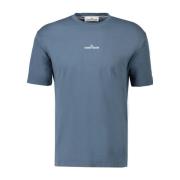 Kompas Logo T-shirt in Donkerblauw Stone Island , Blue , Heren