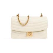 Schoudertas Mat Flap Salvatore Ferragamo , Beige , Dames