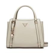 Stijlvolle 2-Compartiment Satchel Handtassen Guess , Beige , Dames