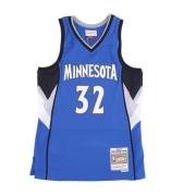 NBA Road Jersey Karl Anthony Towns Mitchell & Ness , Blue , Heren